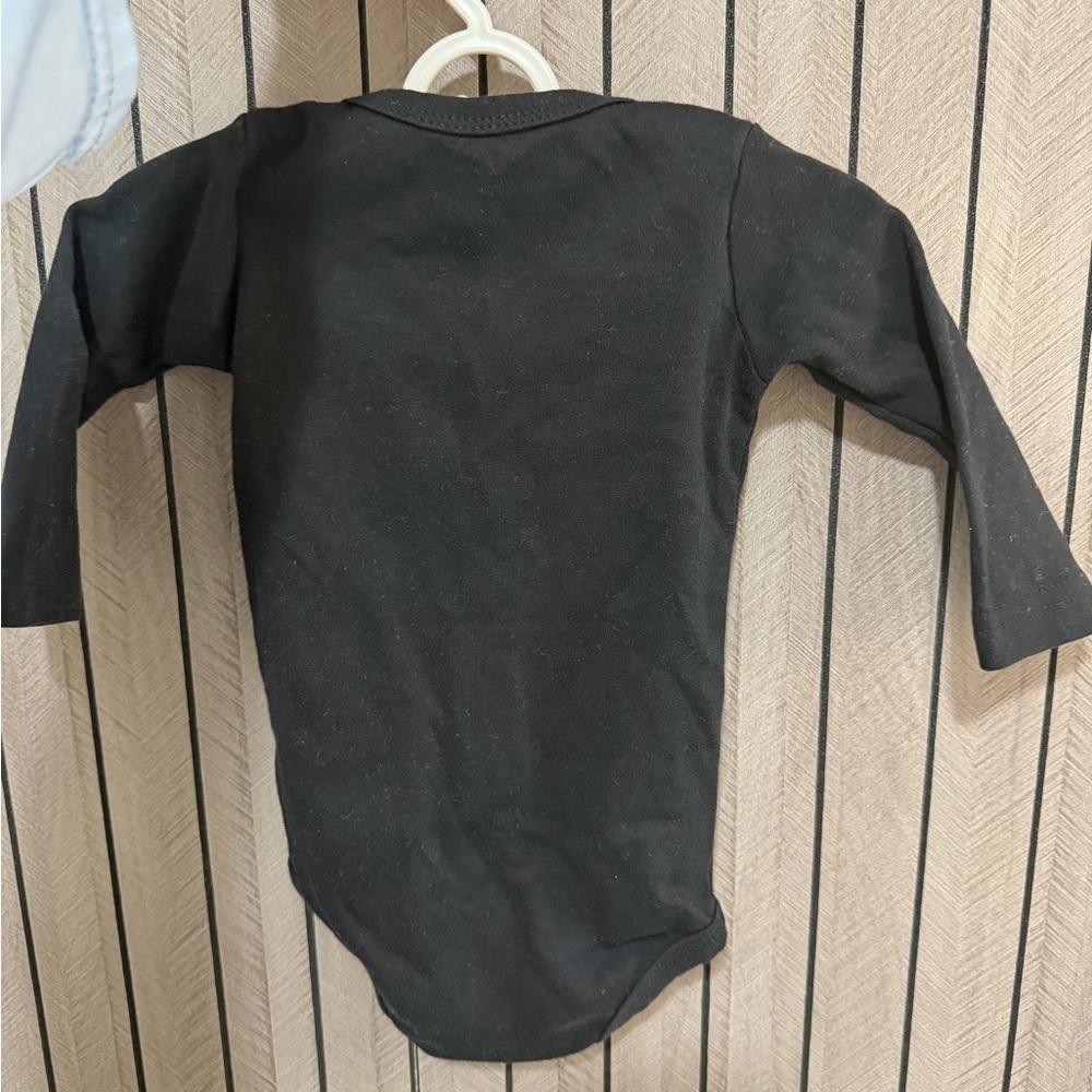 Set of 2 Black Kids Bodysuit 9M - Picture 3 of 3